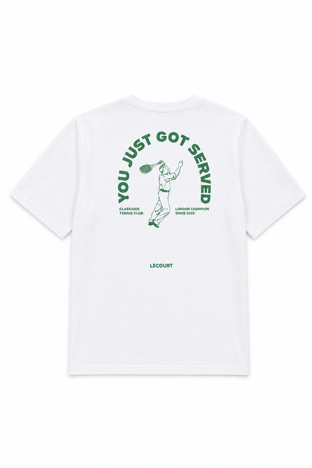Camiseta You Just Got Served, estampado de la espalda