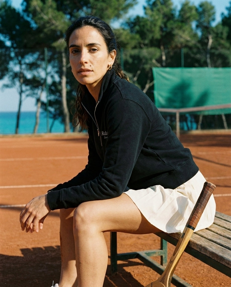 Lecourt Racquet Club Half-zip Navy