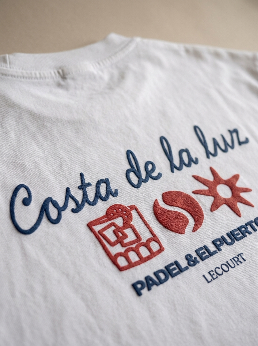 Detalle del estampado Costa de la Luz Padel