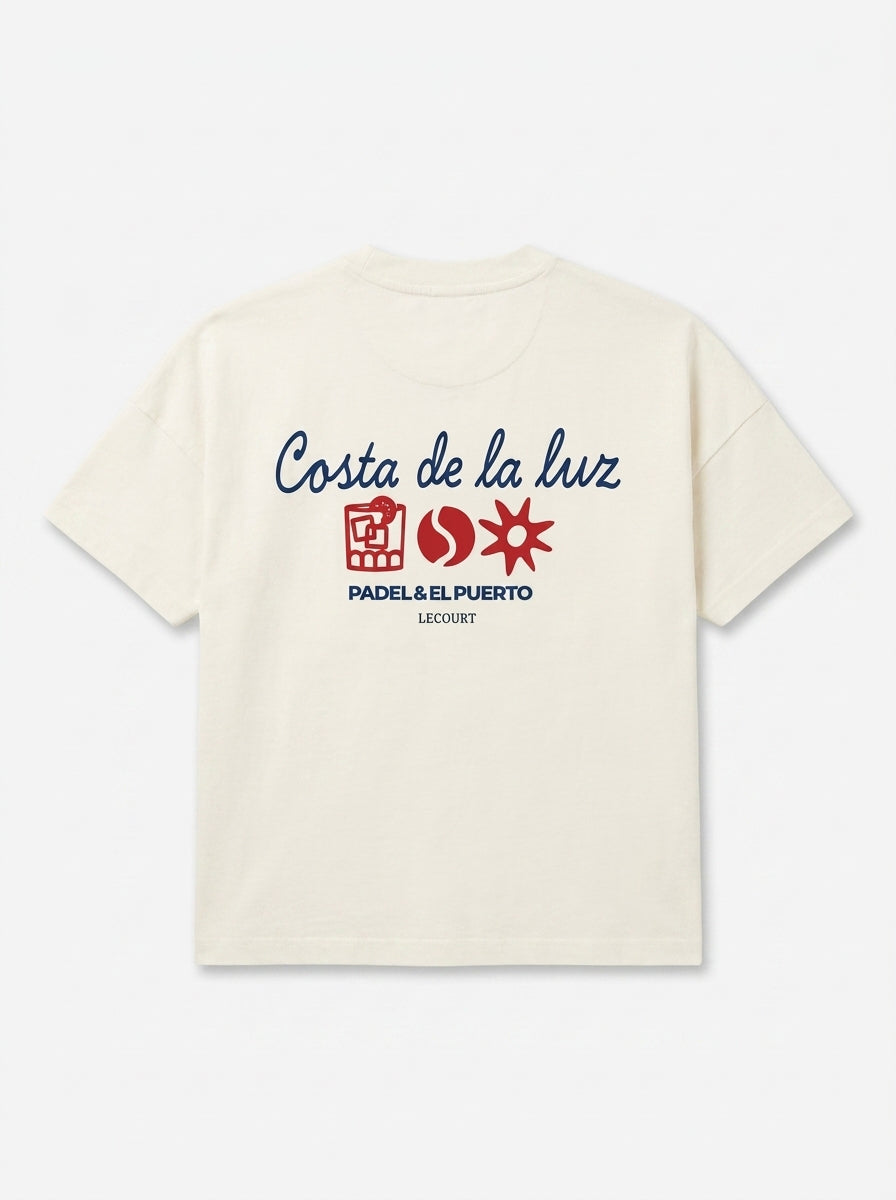 Camiseta Costa de la Luz, estampado de la espalda